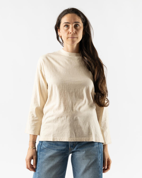 Ichi Antiquités Knit Cotton Pullover in Natural