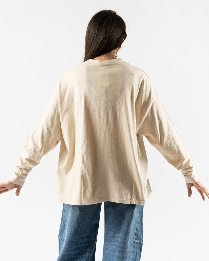 Ichi Antiquités Loose Cotton Pullover in Natural