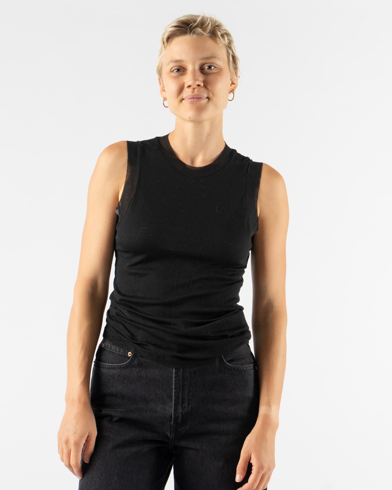 Pre-Owned: Auralee Top in Black