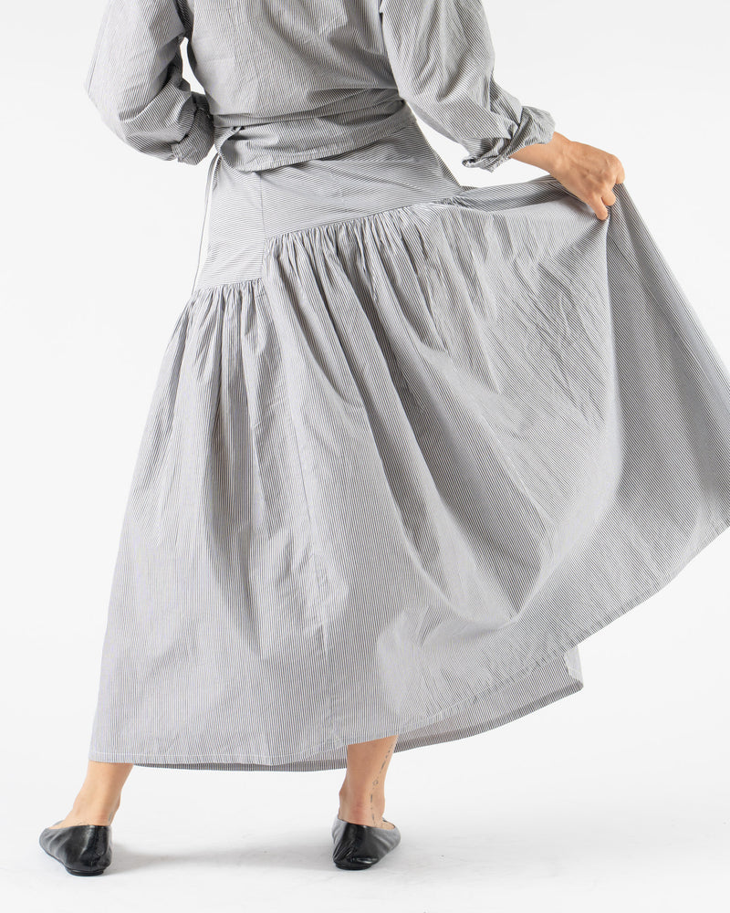 Pre-Owned: Chelsea Mak Garden Skirt in Skirting Stripe