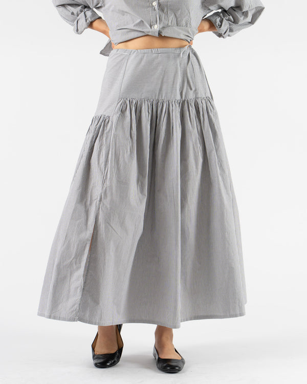 Pre-Owned: Chelsea Mak Garden Skirt in Skirting Stripe