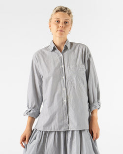 Pre-Owned: Chelsea Mak Tomo Shirt in Skirting Stripe