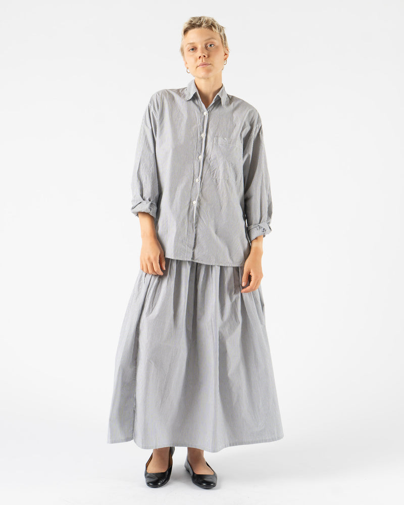 Pre-Owned: Chelsea Mak Tomo Shirt in Skirting Stripe