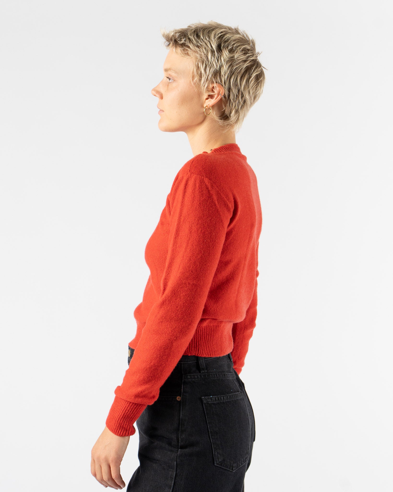 Baserange Tier Sweater in Melograno Red