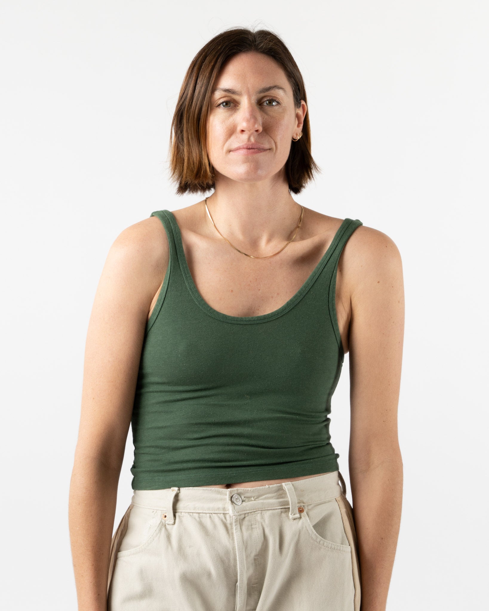 Jungmaven Sporty Tank in Hunter Green