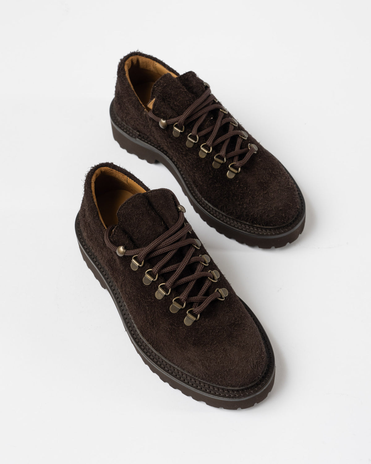 Jacques Solovière Paris Rasmus Distressed Suede Dark Brown
