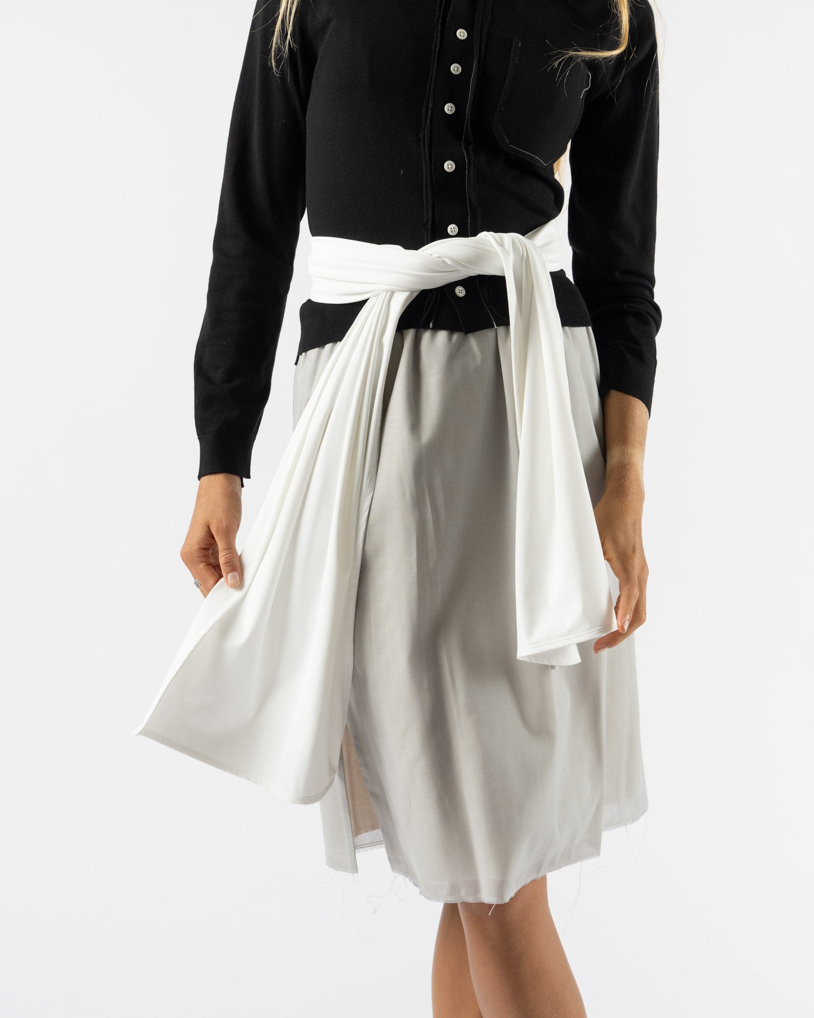 Pien Studios Stretch Scarf in Bianco