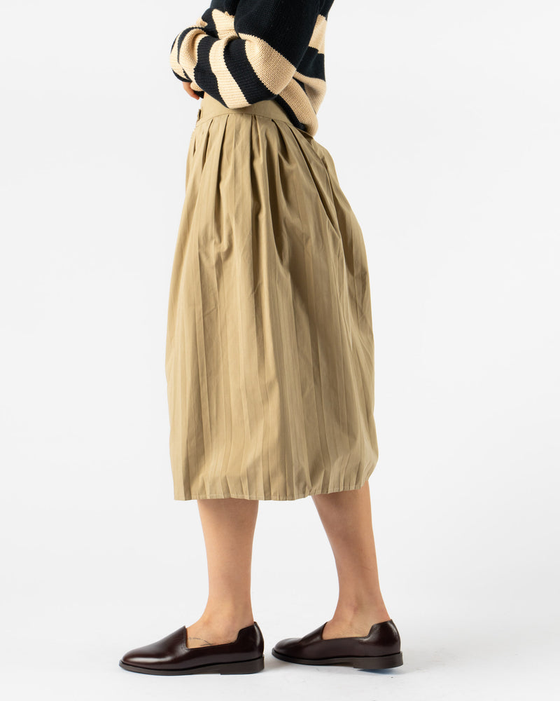 Carter Young Jolie Pleated Skirt in Light Khaki