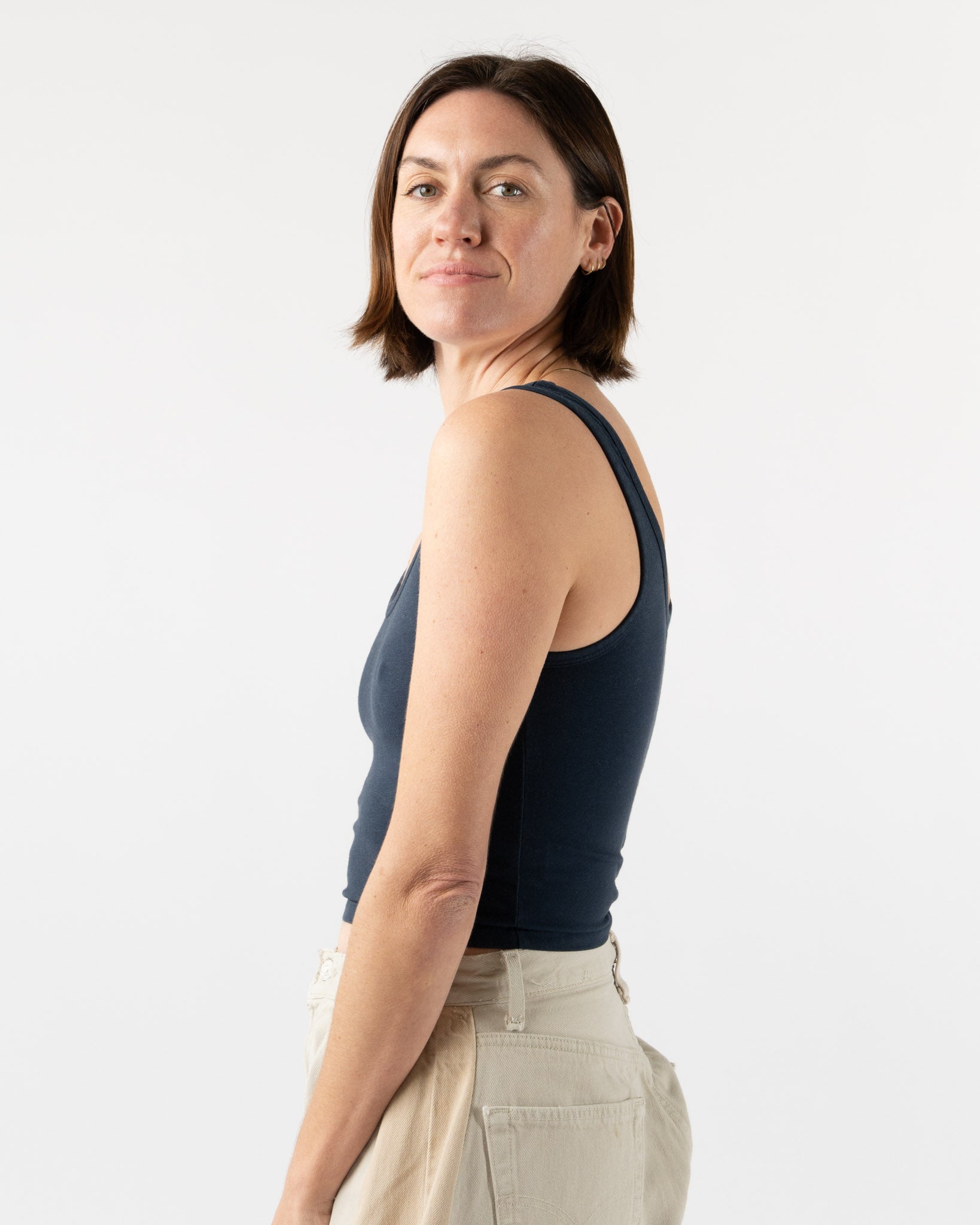Jungmaven Sporty Tank in Navy