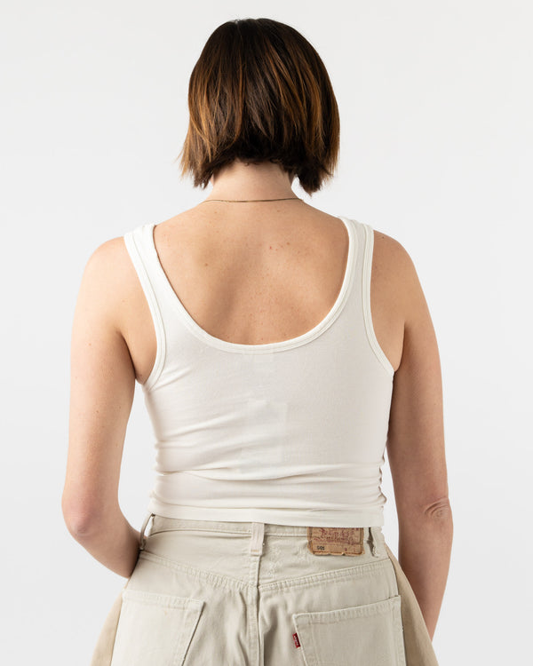 Jungmaven Sporty Tank in Washed White