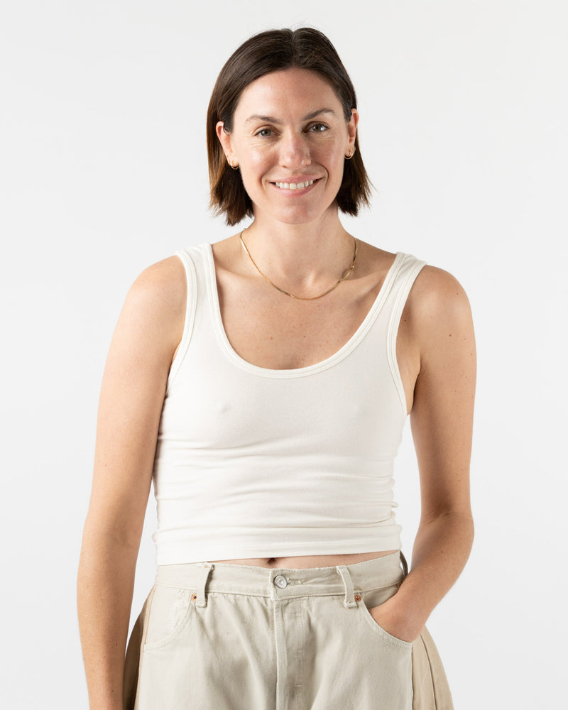 Jungmaven Sporty Tank in Washed White