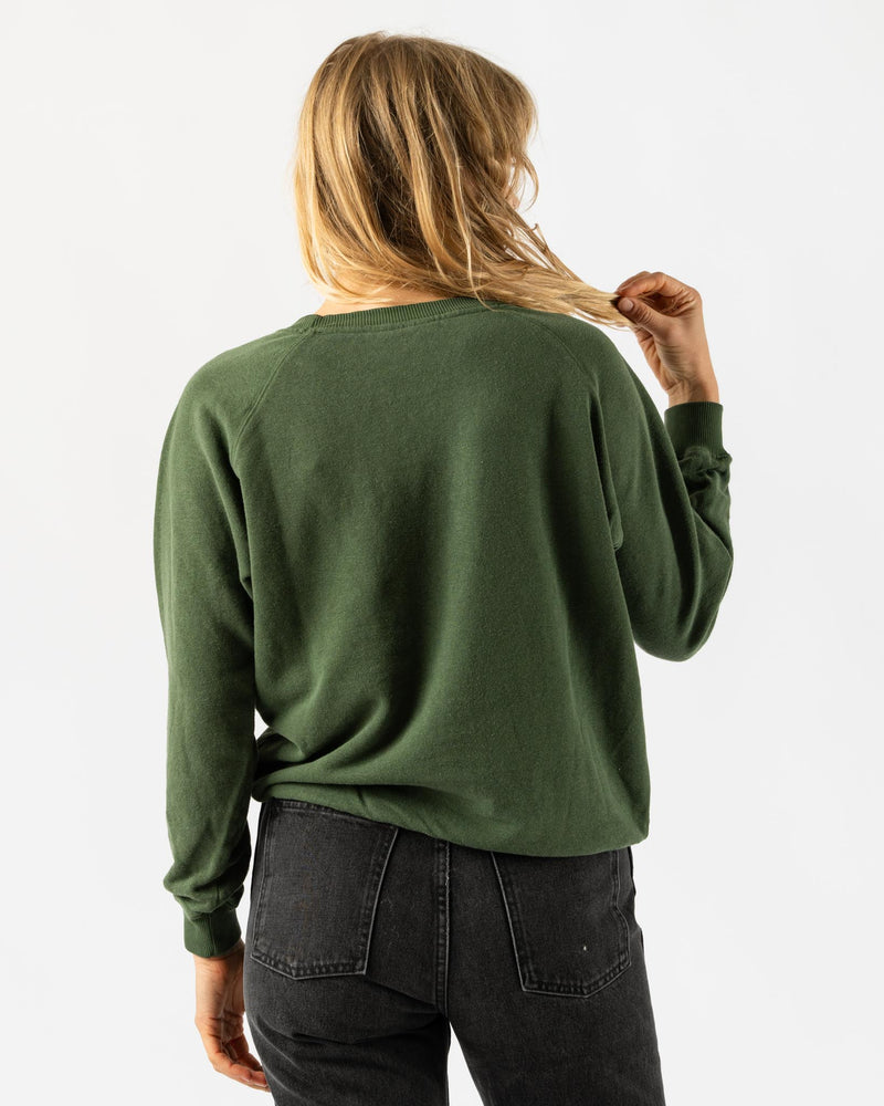 Jungmaven Bonfire Raglan Sweatshirt in Hunter Green