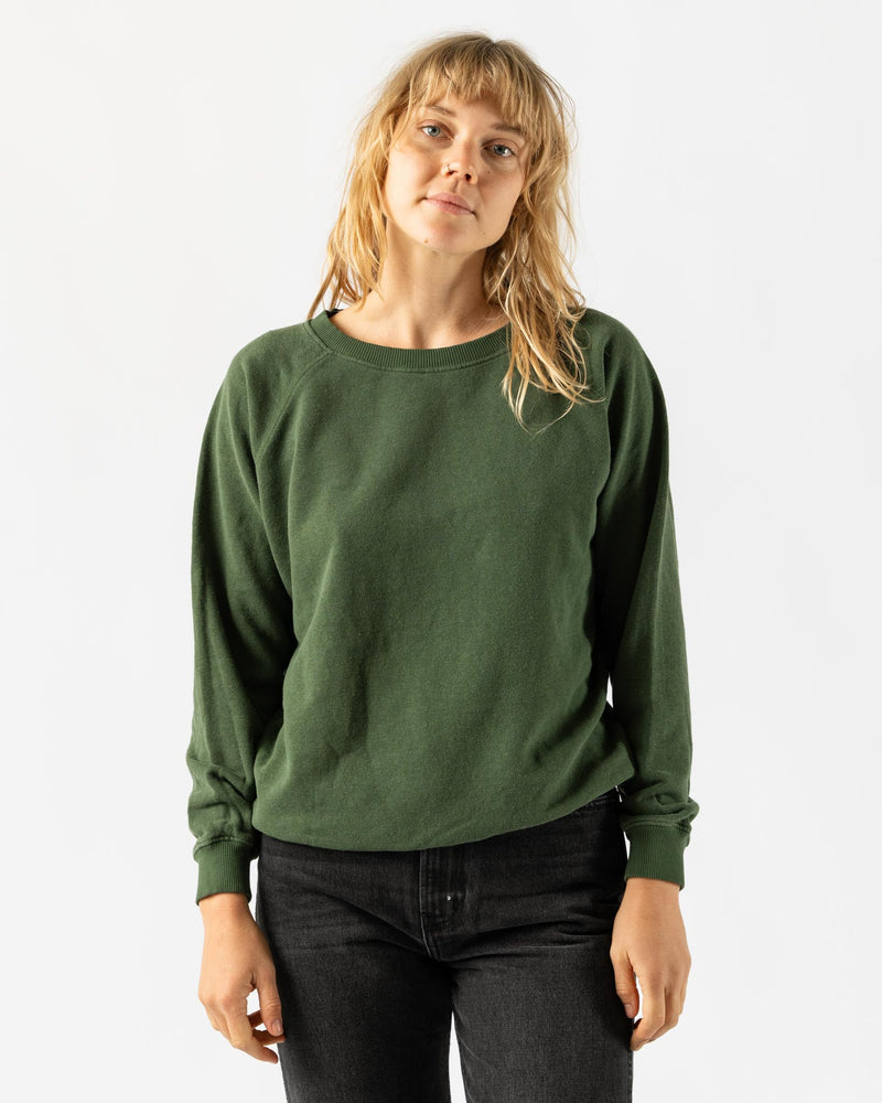 Jungmaven Bonfire Raglan Sweatshirt in Hunter Green