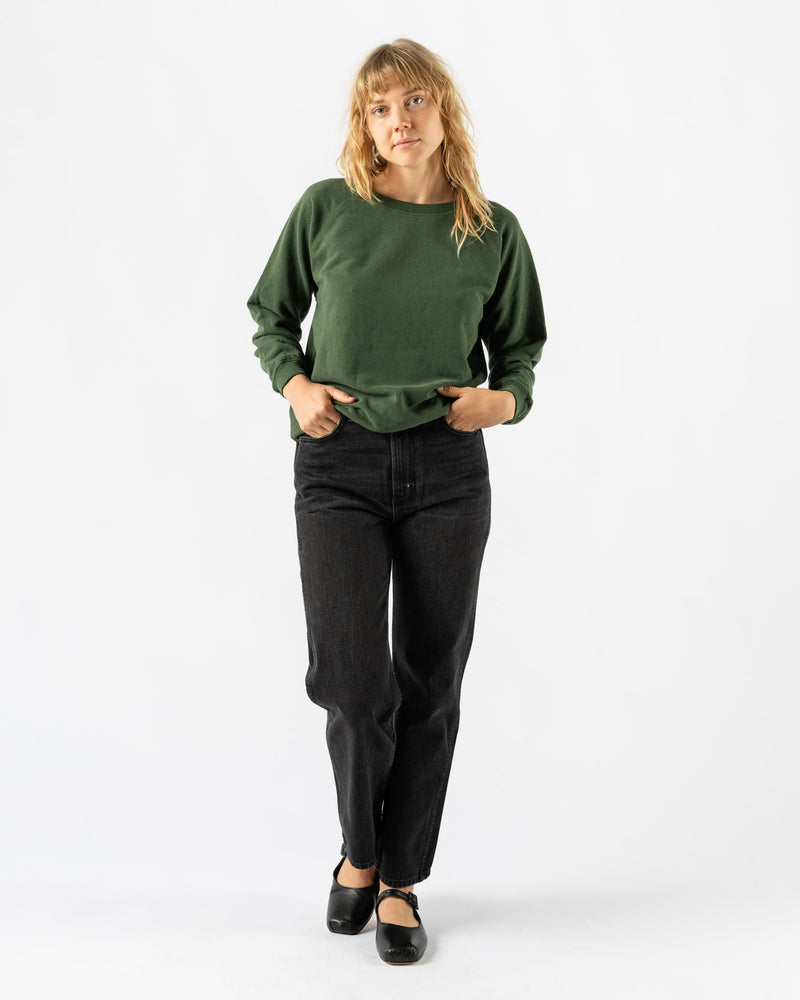 Jungmaven Bonfire Raglan Sweatshirt in Hunter Green