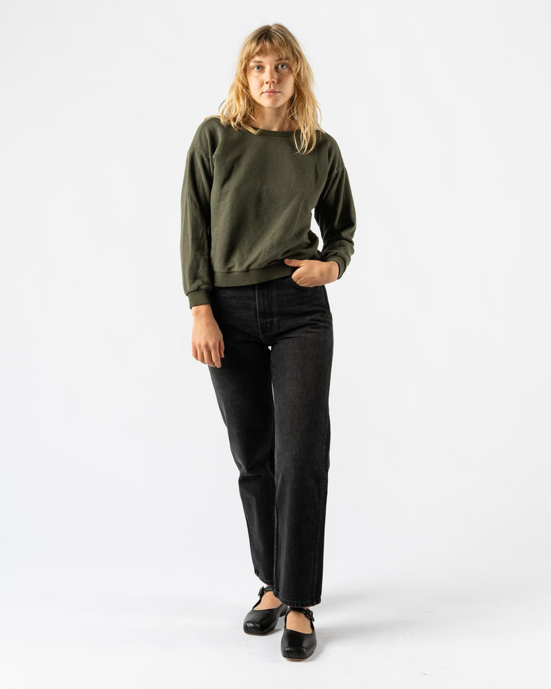 Jungmaven Alpine Raglan Sweatshirt in Olive Green