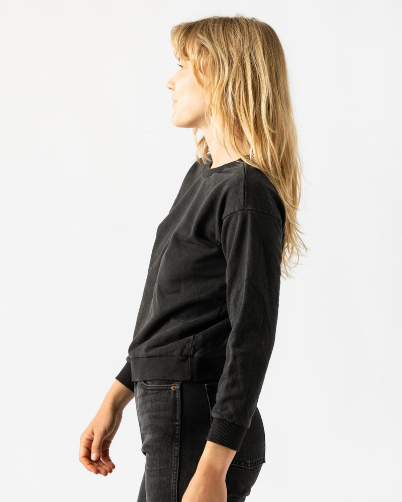 Jungmaven Laguna Cropped Sweatshirt in Black