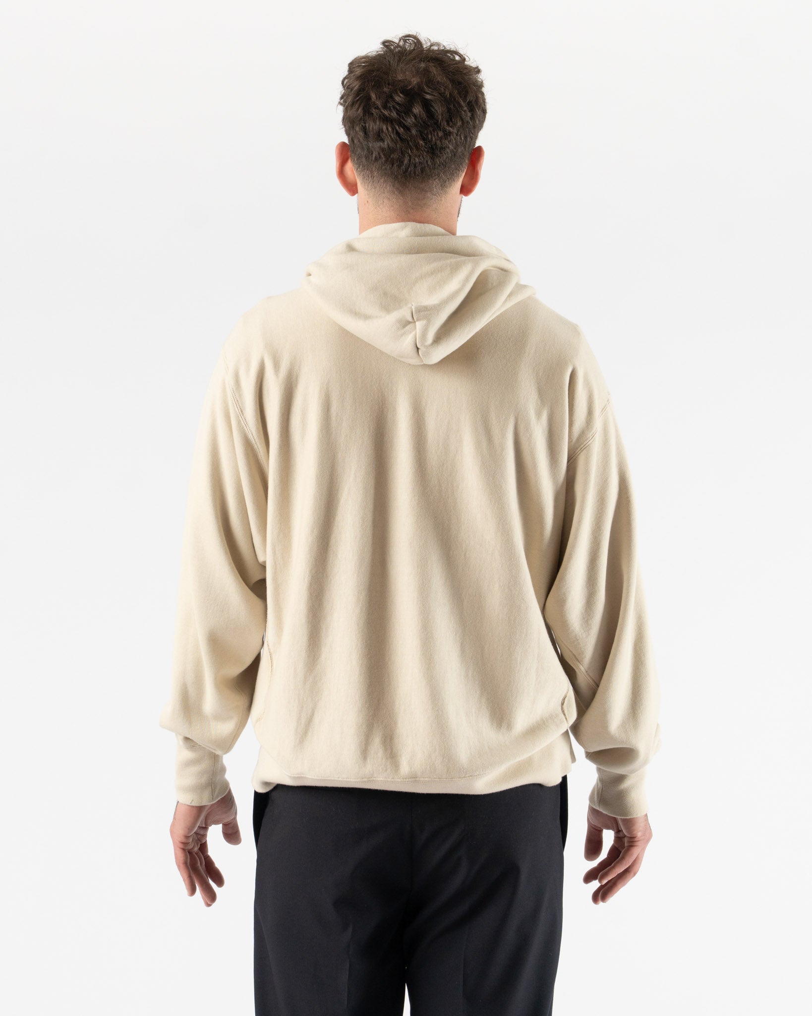 Kaptain Sunshine Loopwheel Sweat Hoody in Almond