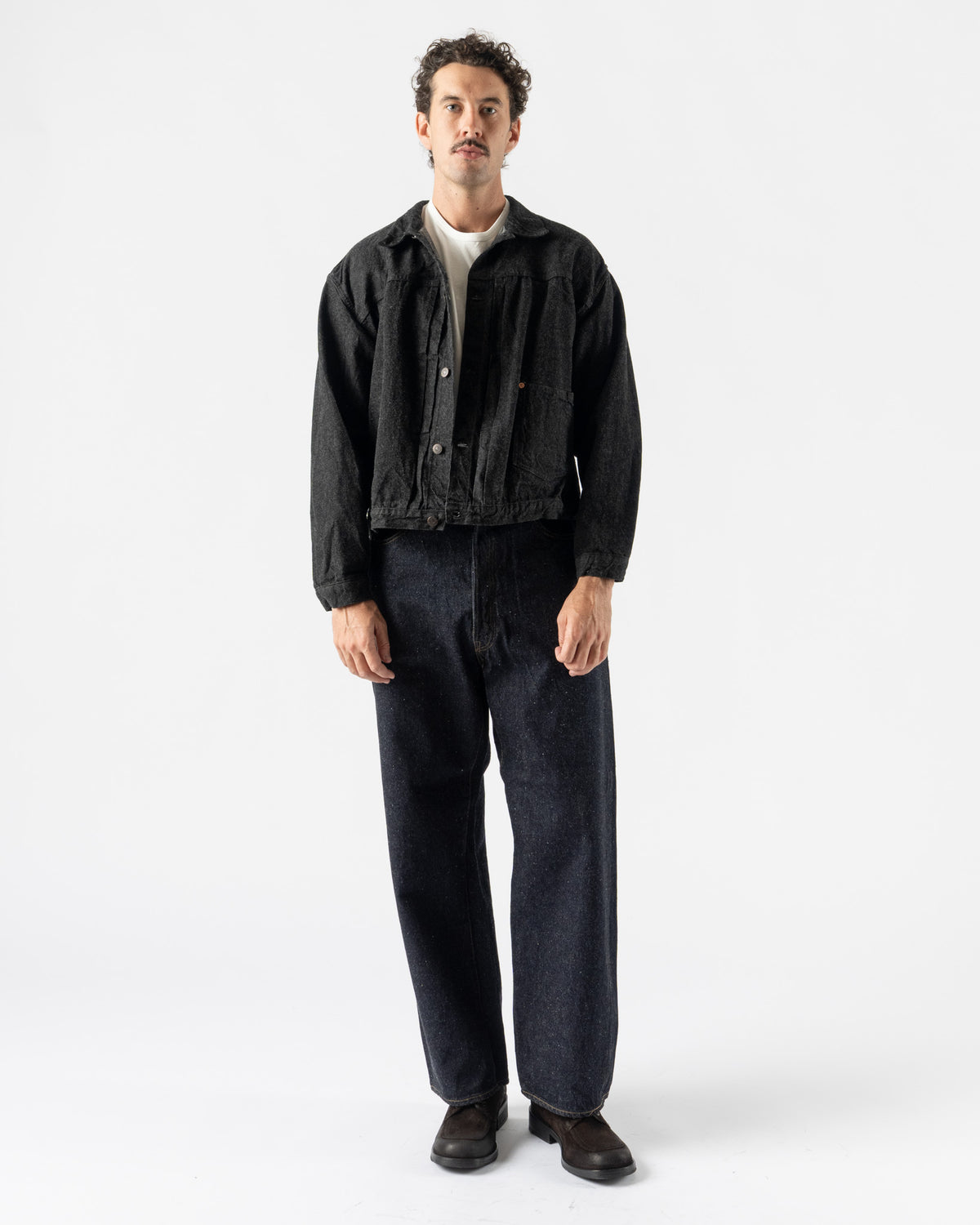 Kaptain Sunshine Cotton Wool Knit Cardigan in Espresso