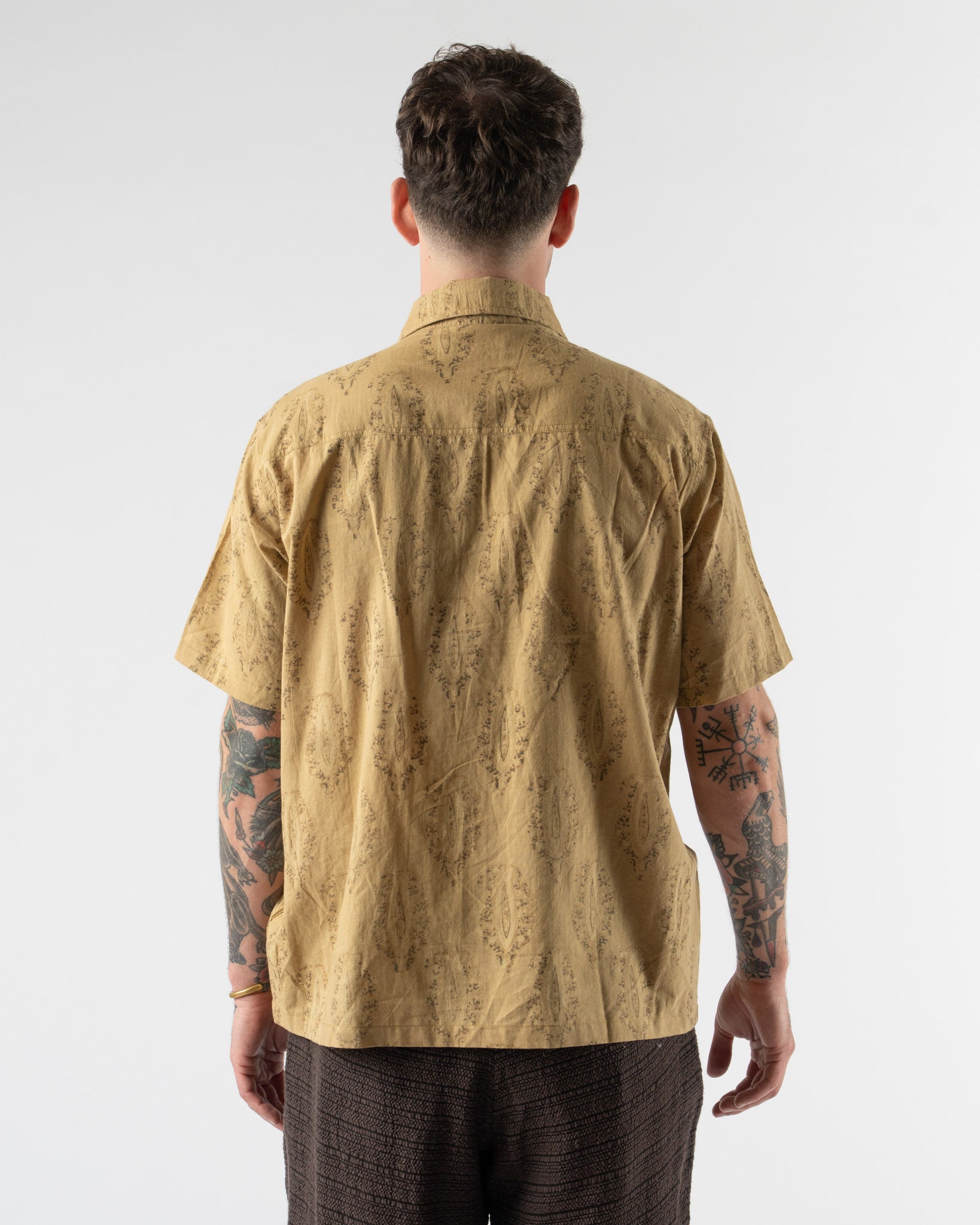 Kartik Research Camp Shirt in Mustard