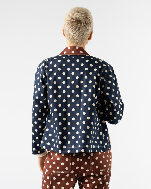KasMaria Cotton Twill Polka Dot Jacket