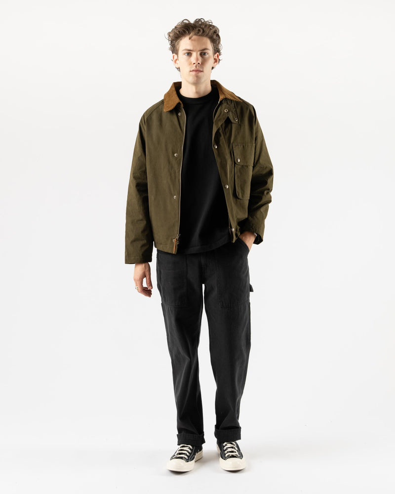 Knickerbocker Bay Waxed Cotton & Nylon Jacket in Olive