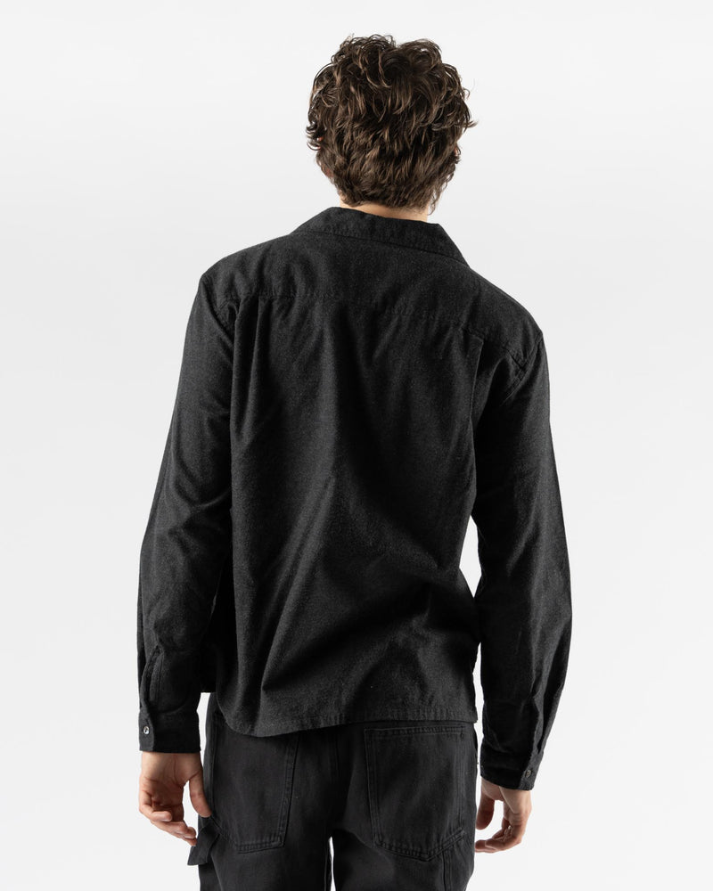 Knickerbocker Hills Cotton & Cashmere Shirt in Charcoal