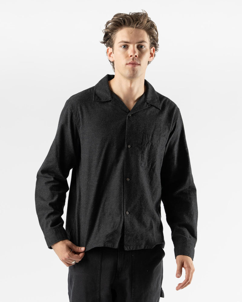 Knickerbocker Hills Cotton & Cashmere Shirt in Charcoal