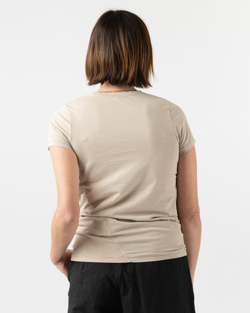 Lauren Manoogian Bias Baby Tee in Sandstone