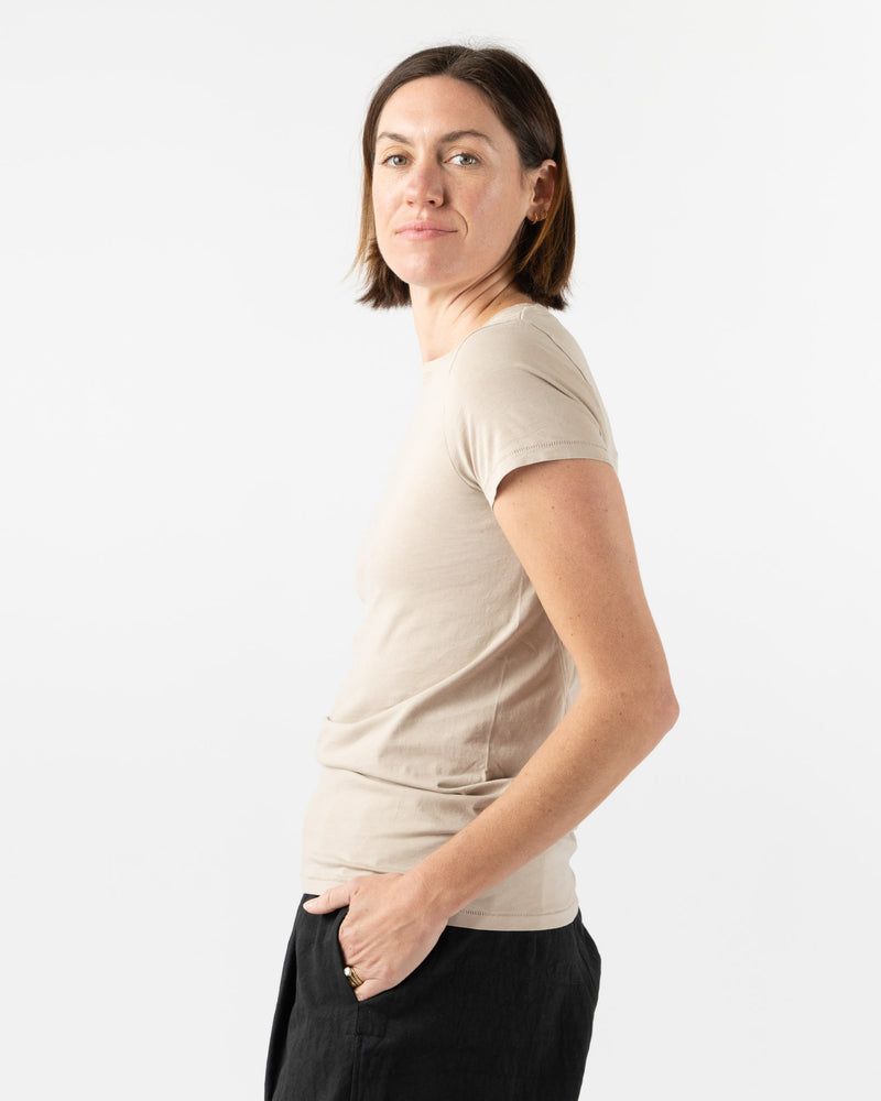 Lauren Manoogian Bias Baby Tee in Sandstone