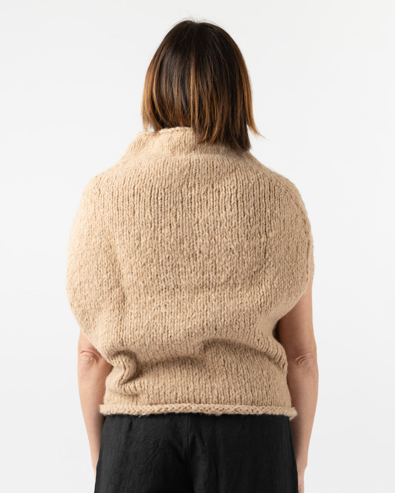 Lauren Manoogian Handknit Shoulder Shell in Camel