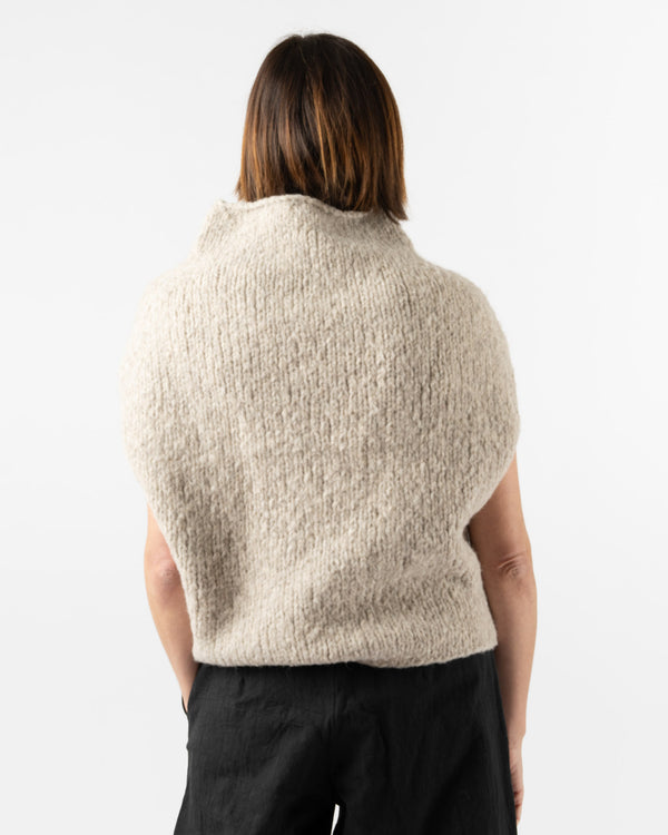 Lauren Manoogian Handknit Shoulder Shell in Pebble