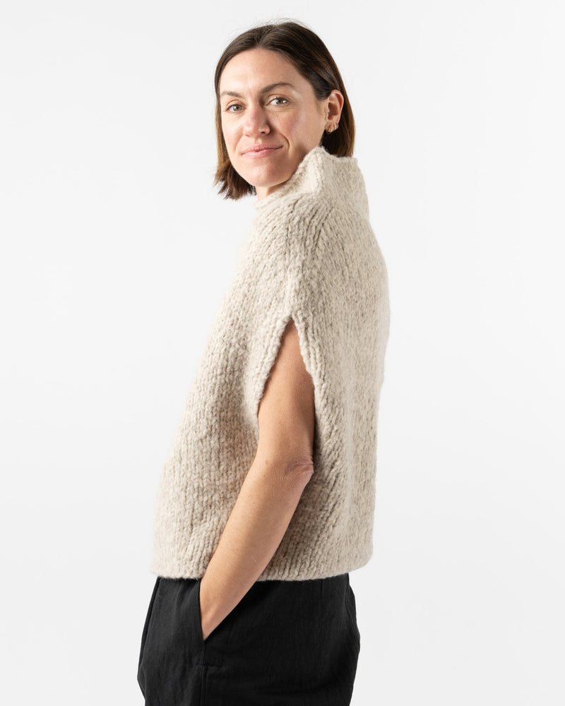 Lauren Manoogian Handknit Shoulder Shell in Pebble