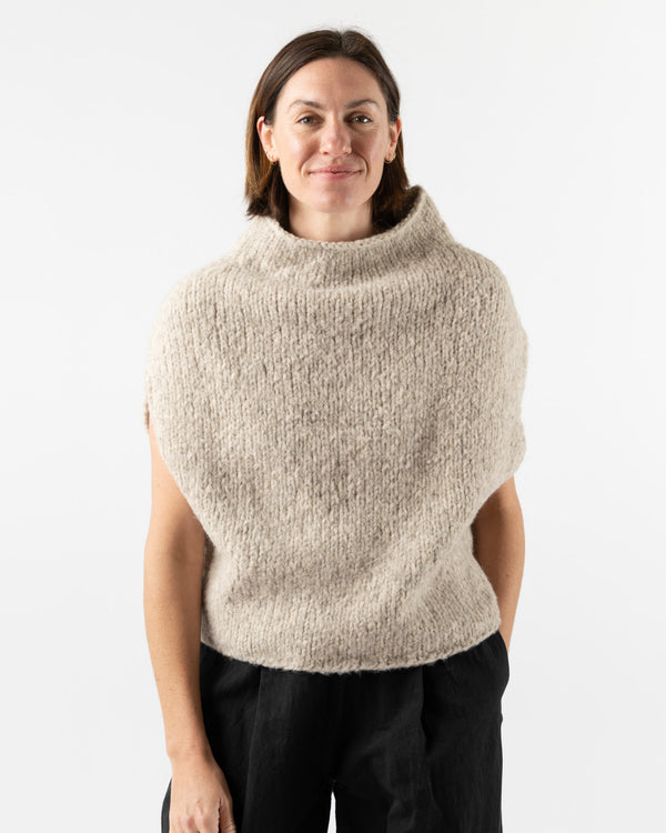 Lauren Manoogian Handknit Shoulder Shell in Pebble