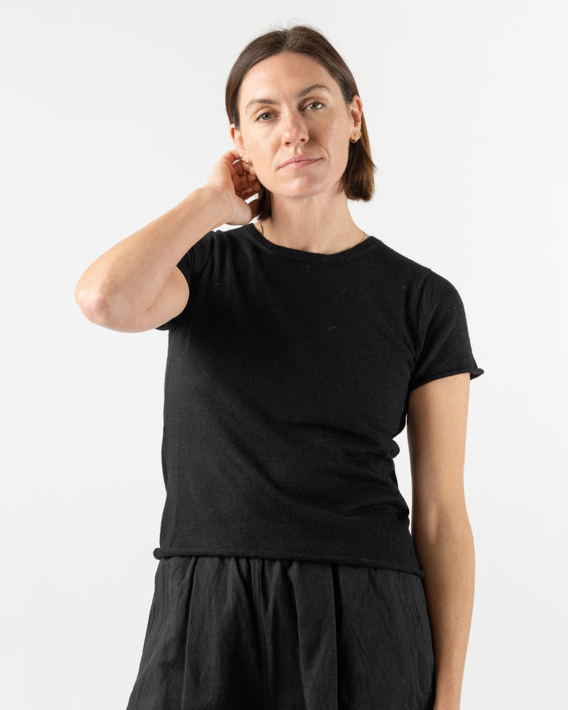 Lauren Manoogian Super Fine Baby Tee in Black