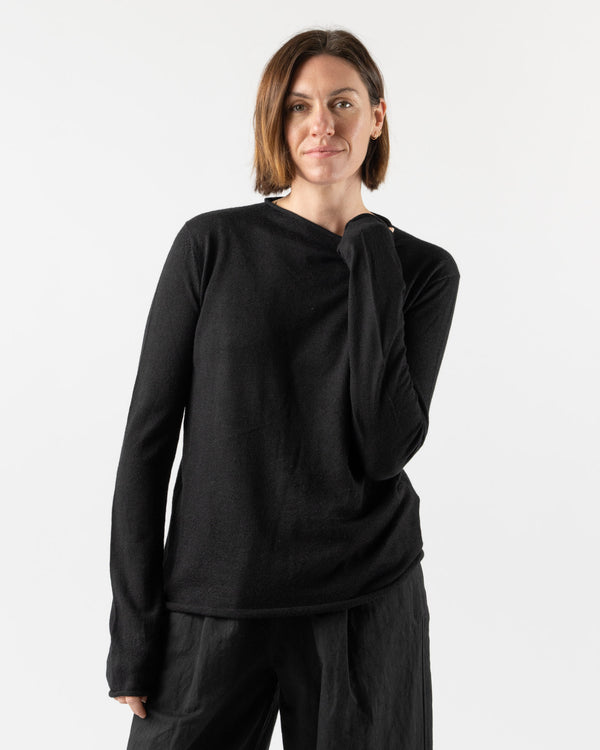 Lauren Manoogian Super Fine Rollneck in Black