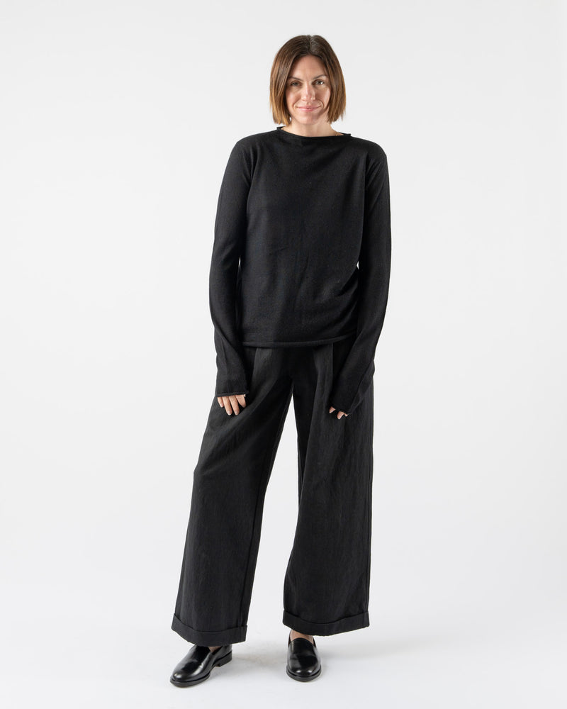 Lauren Manoogian Super Fine Rollneck in Black