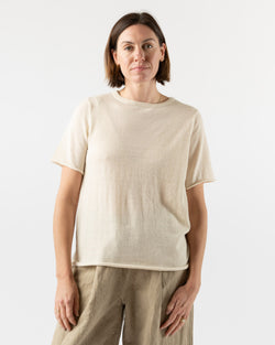 Lauren Manoogian Super Fine Tee in Ivory