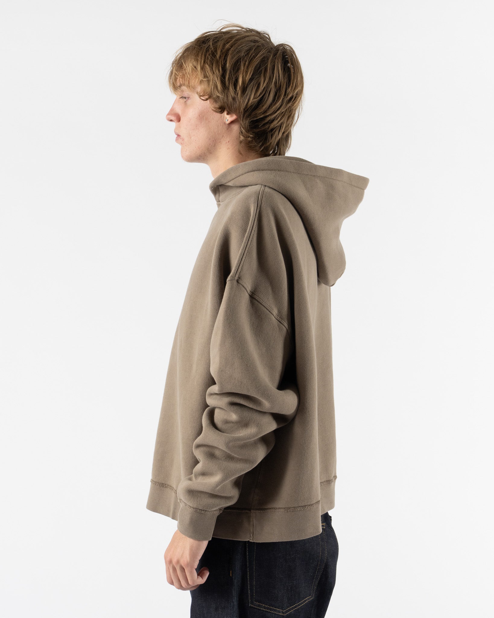 Sunflower Hood Sweat in 160 Brown Washed