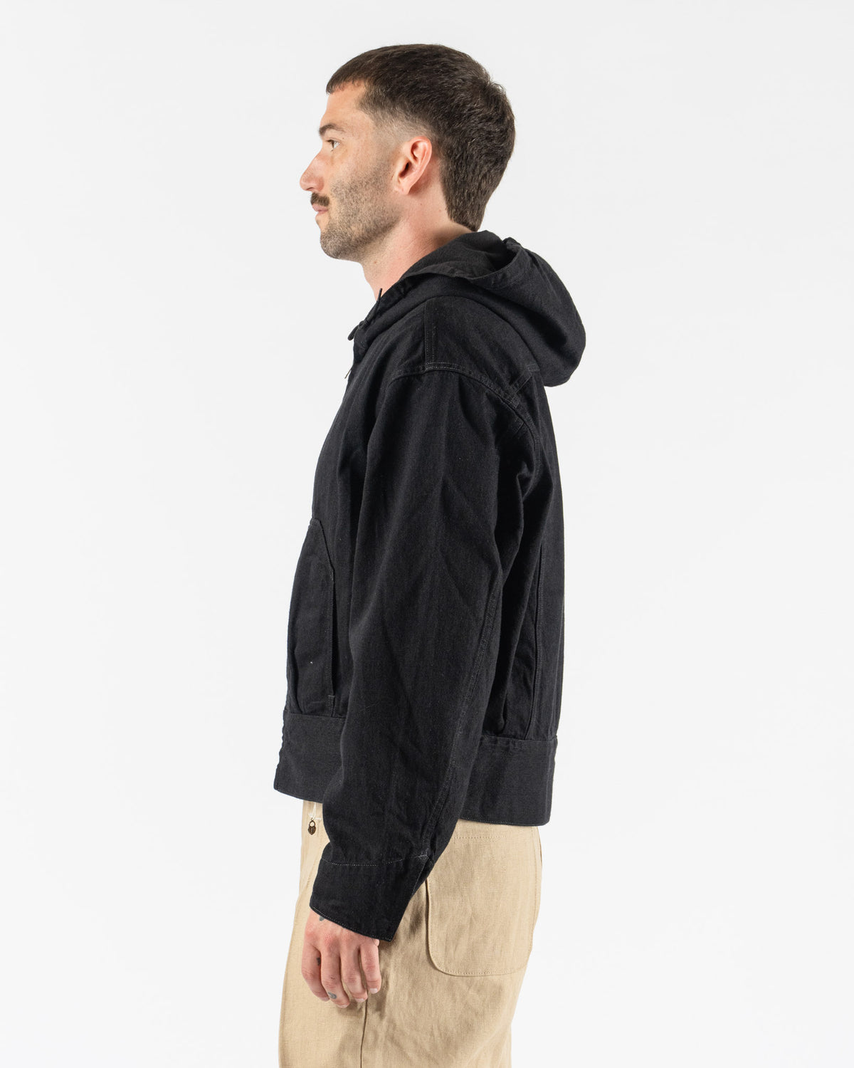 Lady White Co. x PHIGVEL Hooded Denim Blouson in Black