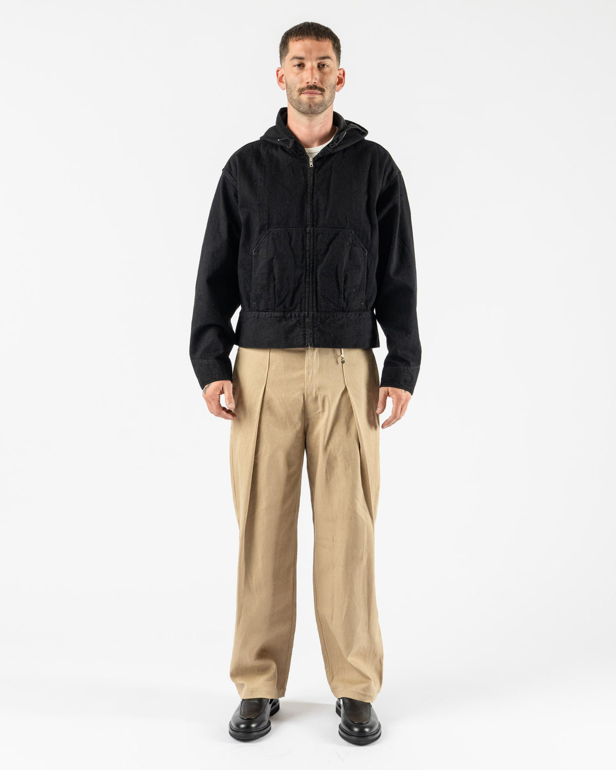 Lady White Co. x PHIGVEL Hooded Denim Blouson in Black