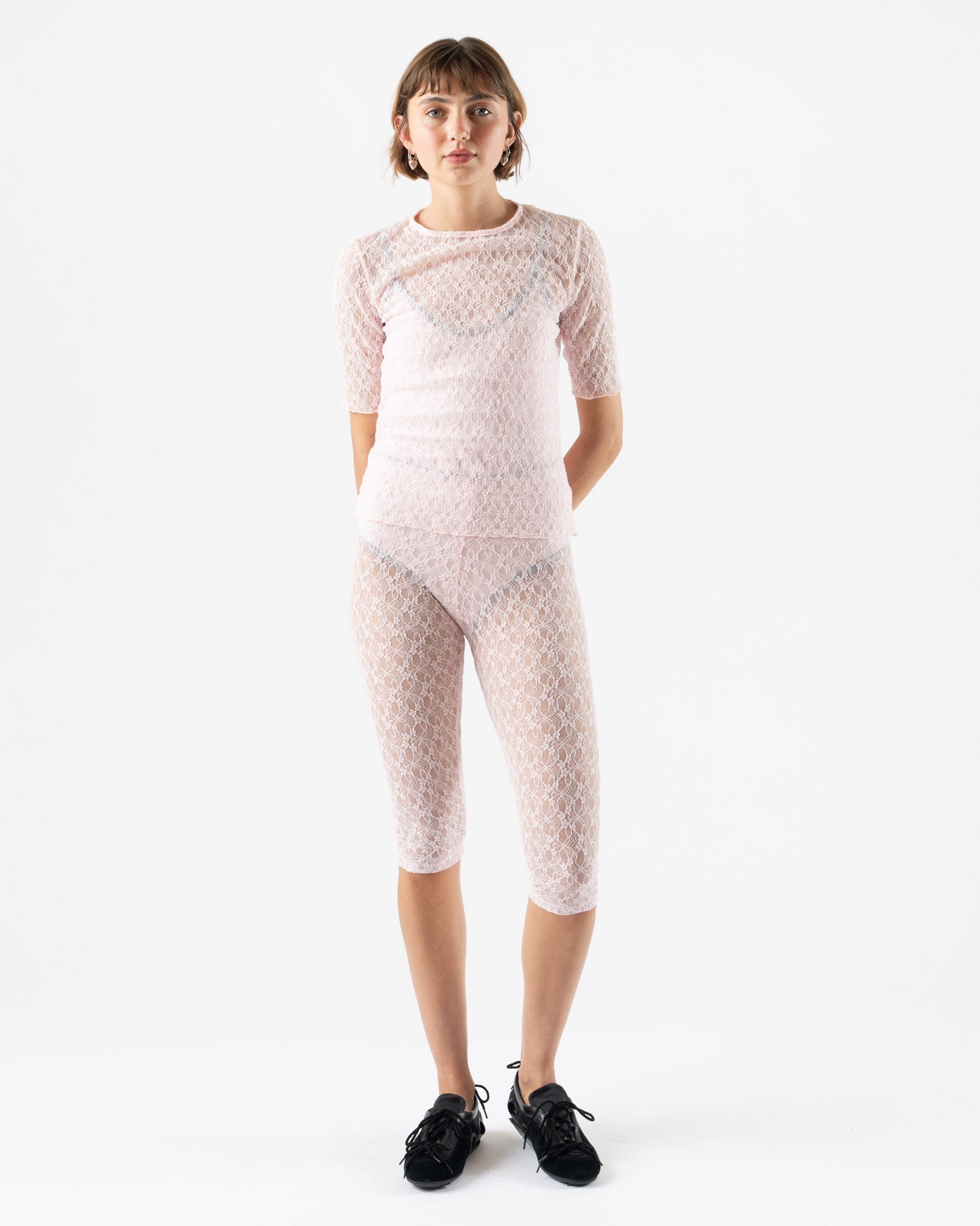 Simone Wild Lace Tess Tee in Candy
