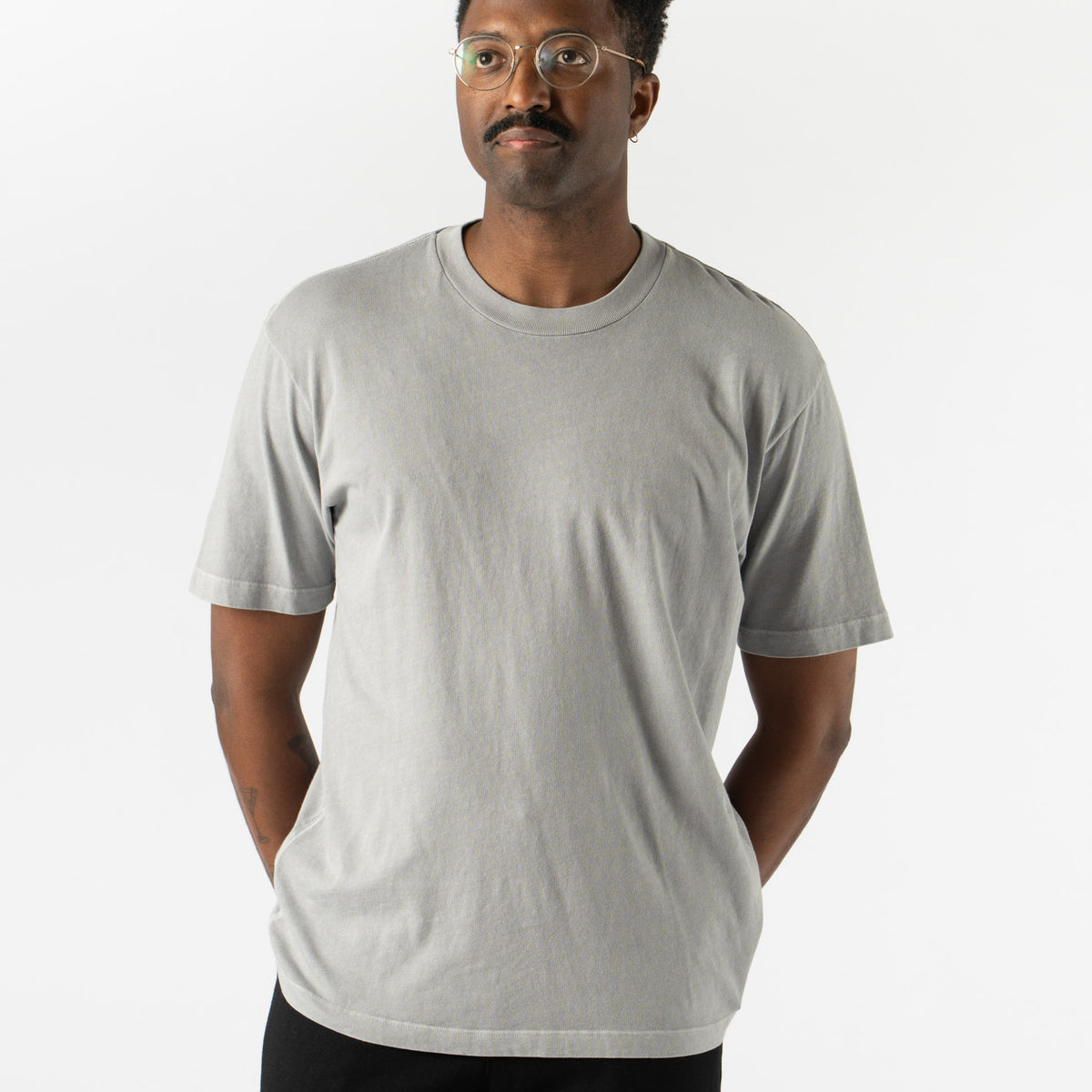 Lady White Co. LW141 Athens T-Shirt in Pigment Chalk Curated at 