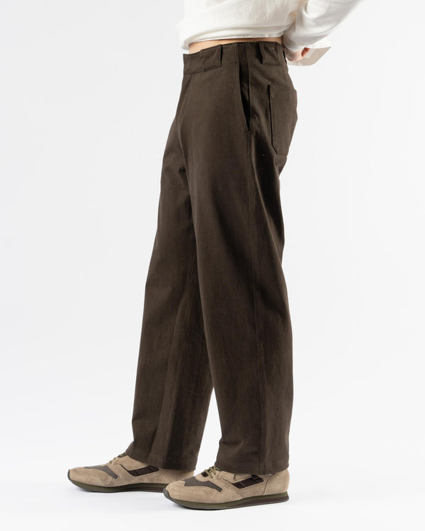 Lady White Co. Jersey Trouser in Black Olive