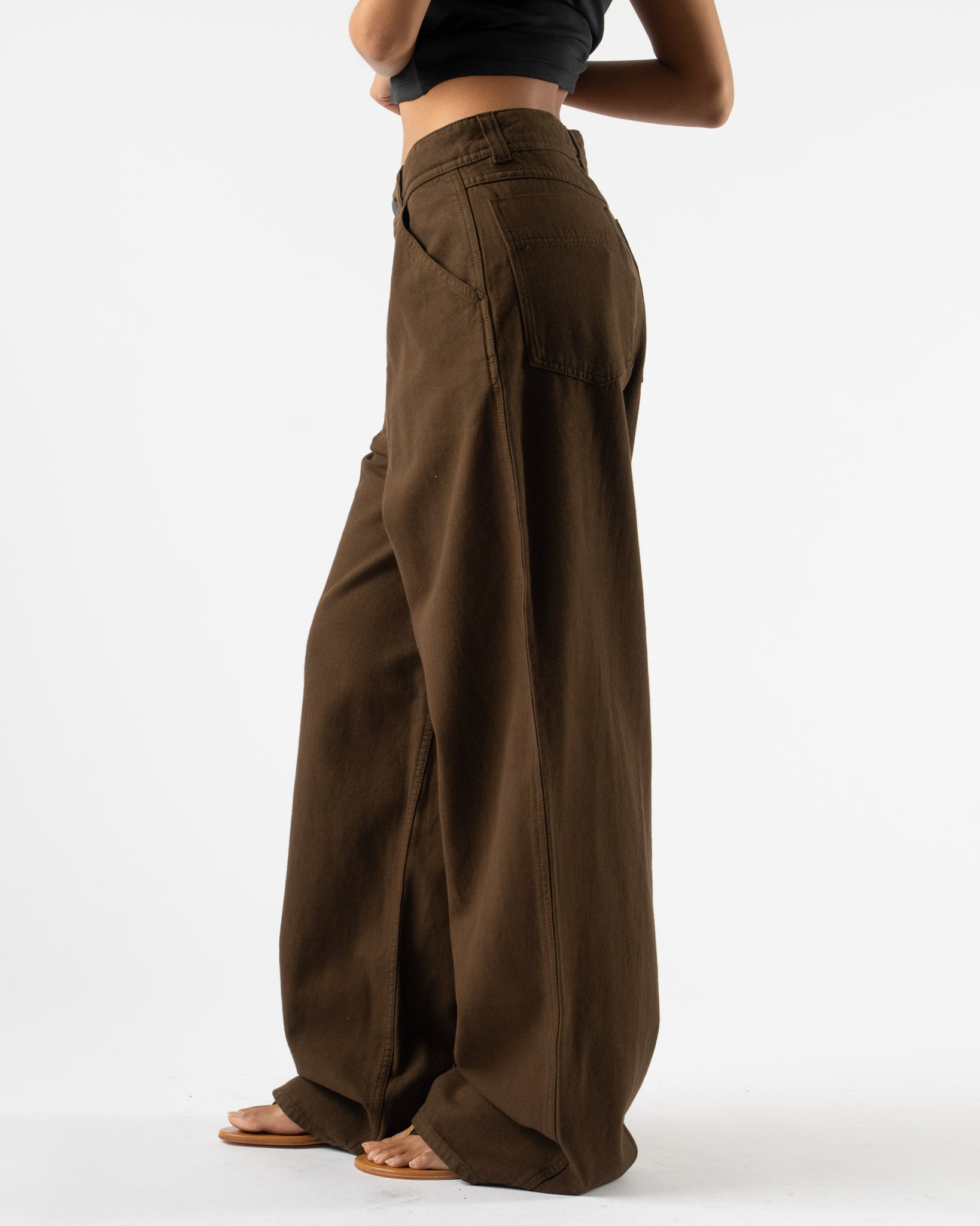 Lemaire Large Pants in Cacao