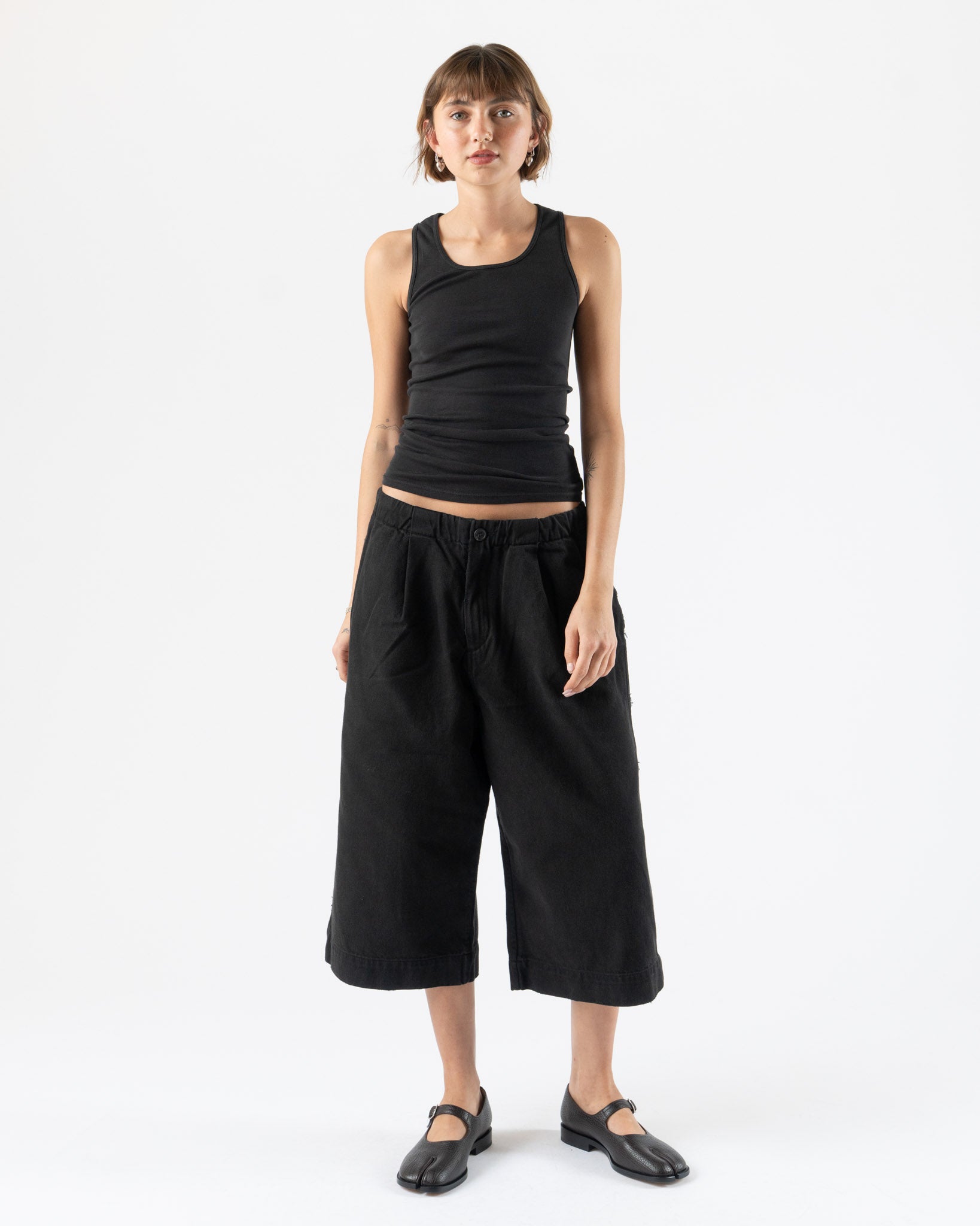 Lauren Manoogian Rib Tank in Black