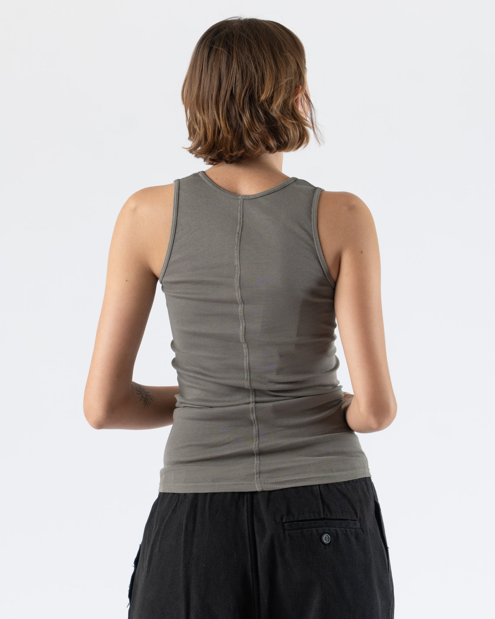 Lauren Manoogian Rib Tank in Fatigue