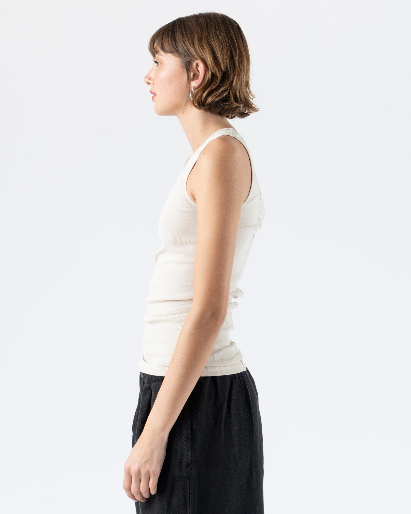 Lauren Manoogian Rib Tank in Greige
