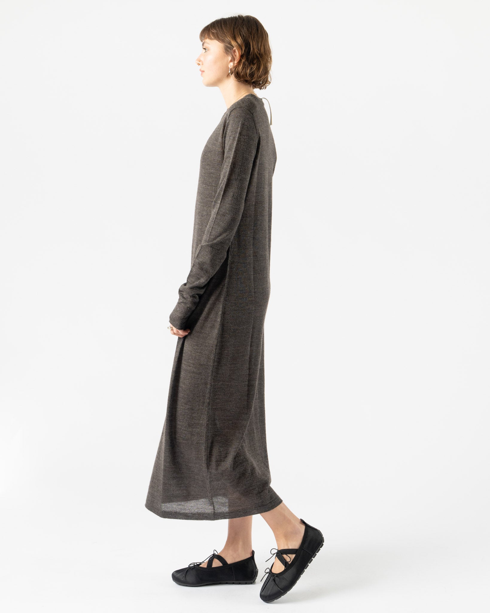 Lauren Manoogian Super Fine Dress in Blackened