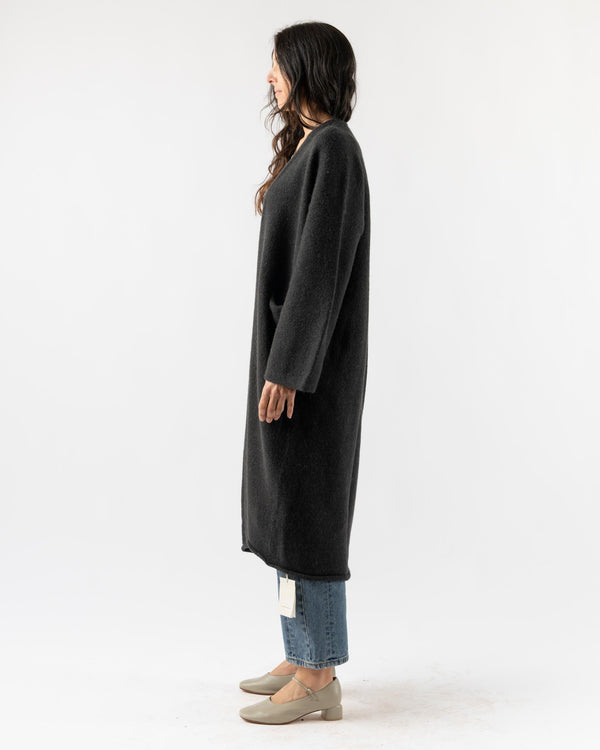 Lauren Manoogian Long Open Cardigan in Ink