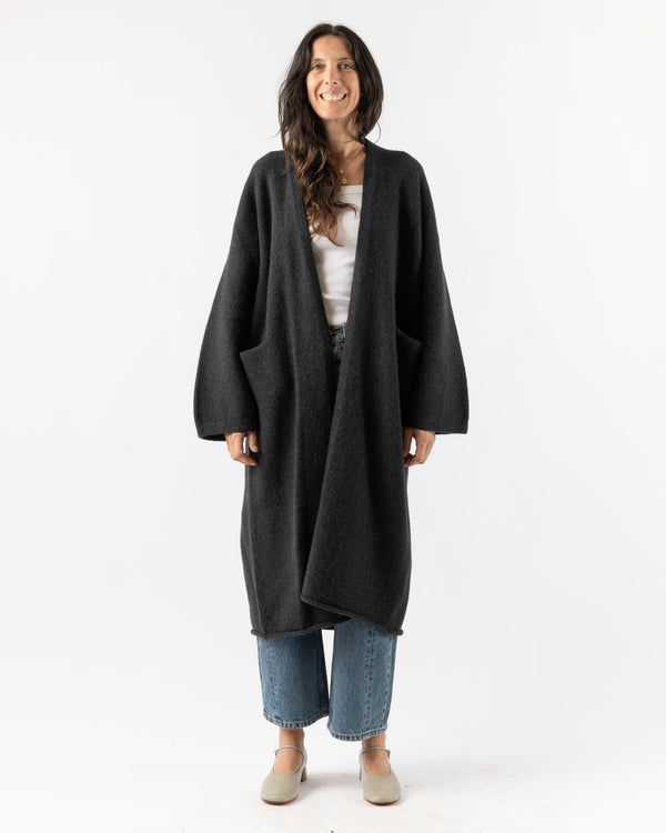 Lauren Manoogian Long Open Cardigan in Ink